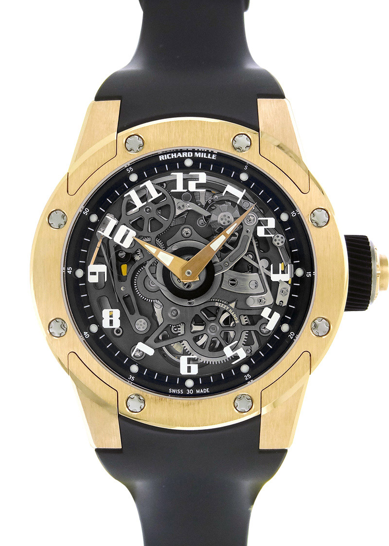 Richard Mill as Dizzy Hands| by Richard Mille| RM63 - 01| RG / TI Skeleton Dial Automatic Winding Rubber| Richard Mill as Dizzy Hands| by Richard Mille| RM63 - 01| RG / TI Skeleton Dial Automatic Winding Rubber| - Image 1