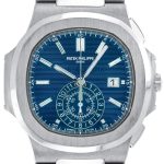 Patek Philippe - Nautilus Chronographs| PATEK PHILIPPE| 5976 / 1G-001| WG Blue Clock Automatic Winding Bracelet| 40th Anniversary| Limited to 1300 copies| Unused item|