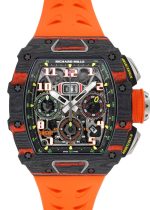 Richard Mill - Automatic Flyback Chronograph McLaren| by Richard Mille| RM11 - 03 MCL| Carbon TPT Skeleton Dial Autowinding Rubber|