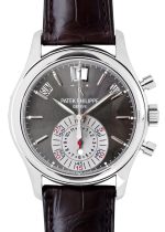 Patek Philippe - Annual Calendar Chronographs| PATEK PHILIPPE| 5960P - 001| PT Gray Clock Dial Automatic Leather| Middle Ages|