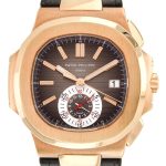 Patek Philippe - Notchilla Chronographs| PATEK PHILIPPE| 5980R - 001| RG Brown Clock Automatic Winding Leather| Middle Ages|