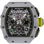Richards Mill - Automatic Flyback Chronograph| RICHARD MILLE| RM11 - 03| TI Skeleton Clock Automatic Winding Rubber| Middle Ages|