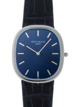Patek Philippe - Golden Ellips| PATEK PHILIPPE| 5738P - 001| PT Blue Dial Automatic Winding Leather| Middle Ages|