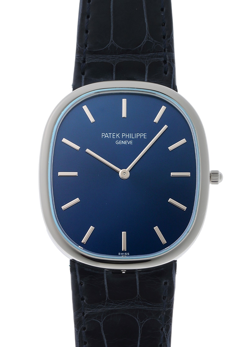 Patek Philippe - Golden Ellips| PATEK PHILIPPE| 5738P - 001| PT Blue Dial Automatic Winding Leather| Middle Ages| Patek Philippe - Golden Ellips| PATEK PHILIPPE| 5738P - 001| PT Blue Dial Automatic Winding Leather| Middle Ages| - Image 1