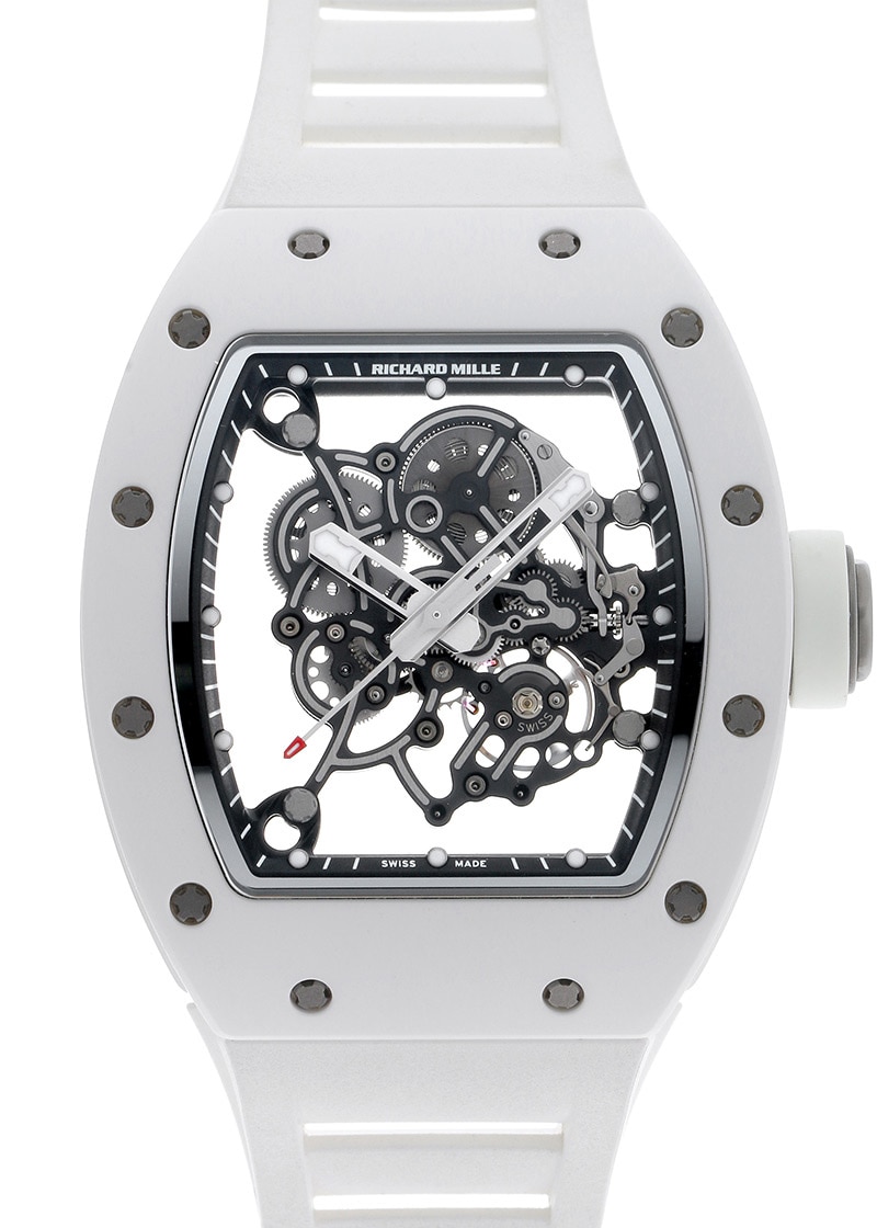 Richard Mill as Baba Watson| by Richard Mille| RM055 ATZ/TI| Skeleton Clock Automatic Winding Rubber| Commissions| Middle Ages| Richard Mill as Baba Watson| by Richard Mille| RM055 ATZ/TI| Skeleton Clock Automatic Winding Rubber| Commissions| Middle Ages| - Image 1