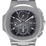 Patek Philippe - Nautilus| PATEK PHILIPPE| 5990 / 1A - 001| SS Black Clock Automatic Winding Bracelet| Commissions| Middle Ages|