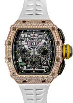 Richards Mill - RM11 - 03 Automatic Flyback Chronograph Bezel Dial| RICHARD MILLE| RM11 - 03| PG / TI Skeleton Dial Automatic Winding Rubber| Commissions| Middle Ages