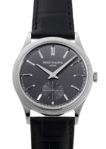 Patek Philippe - Calatrava| PATEK PHILIPPE| 6119G - 001| WG Gray Clock Hand Winding Leather