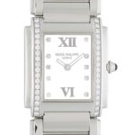 Patek Philippe - Twenty4 Diamond Case| PATEK PHILIPPE| 4910 / 10A - 011| SS White Dial Quartz Bracelet