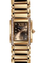 Patek Philippe - Ladies TWENTY4 Side Diamond Bezel| PATEK PHILIPPE| 4908 / 11R-010| RG Brown Dial Quartz Bracelet