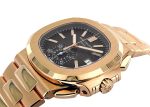 Patek Philippe - Nautilus Chronograph| PATEK PHILIPPE| 5980 / 1R - 001| RG Black Clock Automatic Winding Bracelet - Image 2