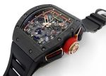 Richard Mill - Automatic Flyback Chronograph Lotus F1 Team Roman Grosjean| RICHARD MILLE| RM011| Carbon Skeleton Clock Dial Automatic Winding Rubber - Image 2