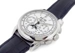 Patek Philippe - Grand Complication Perpetual Calendar Chronograph| PATEK PHILIPPE| 5270G - 013| WG Silver Clock Hand-Winding Leather| Unused item| - Image 2