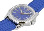 PATEC PHILIPPE - AQUANOUT LUCHE Ladies| PATEK PHILIPPE| 5067A - 014| SS Blue Clock Quartz Rubber| Middle Ages| - Image 2