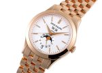 Patek Philippe - Annual Calendar| PATEK PHILIPPE| 5396 / 1R - 010| RG Silver Clock Automatic Winding Bracelet| - Image 2