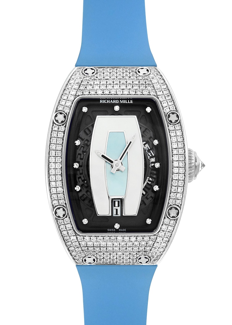 Richards Mill - Ladies Automatic Case Diamond| RICHARD MILLE| RM007| WG Shell Clock Automatic Winding Rubber| Middle Ages| Richards Mill - Ladies Automatic Case Diamond| RICHARD MILLE| RM007| WG Shell Clock Automatic Winding Rubber| Middle Ages| - Image 1