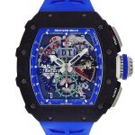 Richard Mill - Automatic Flyback Chronograph Robert Mancini| by Richard Mille| RM11-04| Carbon TPT Skeleton Dial Autowinding Rubber| Commissions| Unused item|