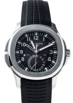Patek Philippe - Aquanote Travel Time| PATEK PHILIPPE| 5164A - 001| SS Black Dial Automatic Rubber Winding| Middle Ages|
