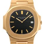 Patek Philippe - Nautilus| PATEK PHILIPPE| 3700 / 11J| 1983 YG Black Dial Automatic Winding Bracelet| Vintage| Restaurant| Middle Ages|