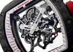 Richard Mill - Japan Red Carbon| by Richard Mille| RM055 Skeleton Clock Hand Winding Rubber| Japan Limited to 50 copies| - Image 8