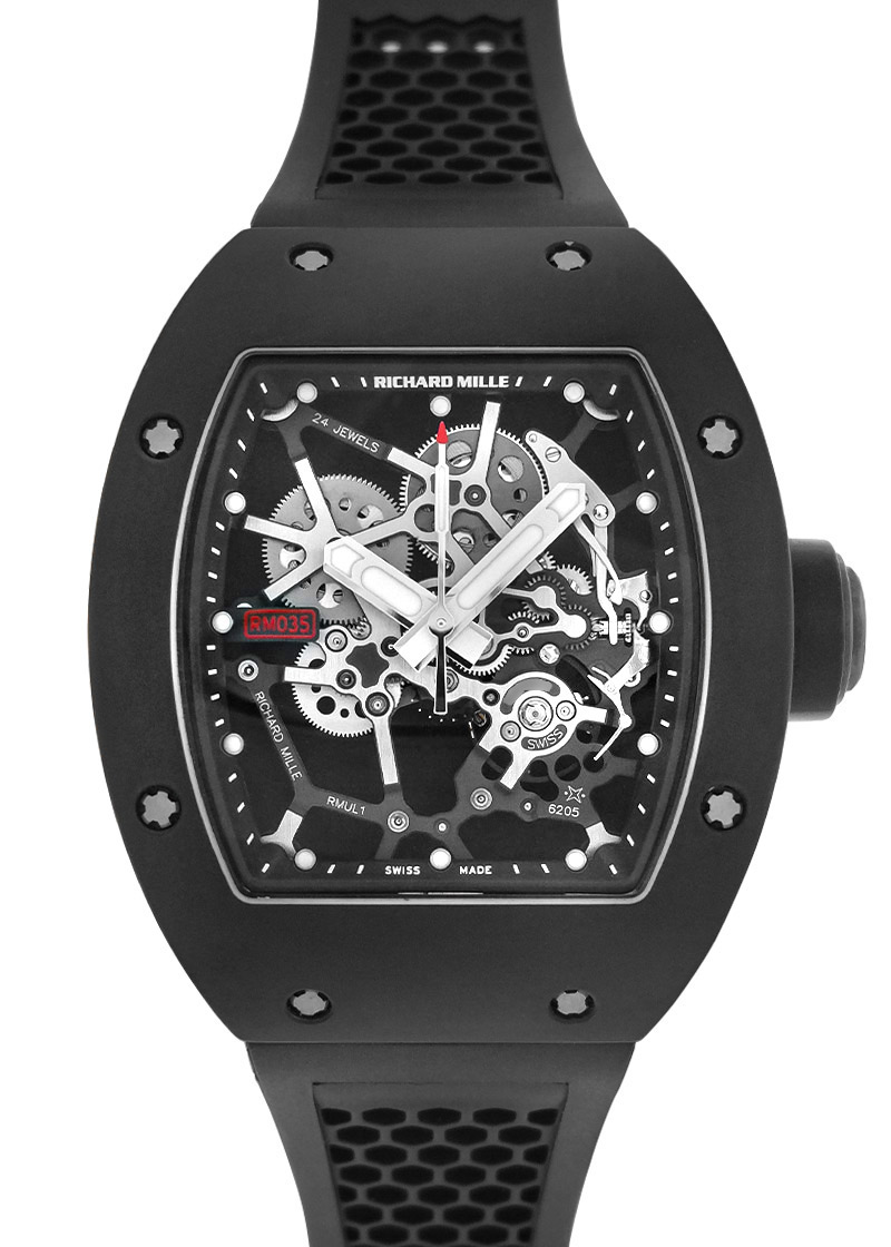 Richard Mill - Rafael Nadal Chronophible| RICHARD MILLE| RM035| AL / MG Skeleton Hand-Winding Rubber| Commissions| Middle Ages| Richard Mill - Rafael Nadal Chronophible| RICHARD MILLE| RM035| AL / MG Skeleton Hand-Winding Rubber| Commissions| Middle Ages| - Image 1