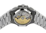 Patek Philippe - Nautilus Chronographs| PATEK PHILIPPE| 5980 / 1A - 019| SS White Dial Automatic Winding Bracelet| Middle Ages| - Image 4
