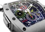 Richards Mill - Automatic Flyback Chronograph Dual Time Zone| RICHARD MILLE| RM11 - 02| TI Skeleton Clock Automatic Winding Rubber| Middle Ages| - Image 8