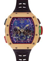Richards Mill - Automatic Split Second Chronograph| RICHARD MILLE| RM65 - 01| RG / Carbon TPT Skeleton Dial Automatic Winding Rubber