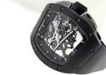 Richard Mill - Johann Blake Black Edition| by Richard Mille| RM61 - 01| TZP / Carbon TPT Skeleton Dial Hand Winding Rubber| World limited 100 copies| - Image 5