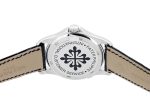 Patek Philippe - World Time| PATEK PHILIPPE| 5130P - 001| PT Silver / Blue Clock Automatic Leather| Middle Ages| - Image 4