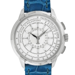 Patek Philippe - Multi-Scale Chronograph| PATEK PHILIPPE| 4675G - 001| WG Silver Clock Automatic Leather| 175th anniversary| Middle Ages|