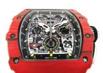 Richards Mill - Automatic Flyback Chronograph| RICHARD MILLE| RM11 - 03| TPT / Carbon Skeleton Dial Automatic Winding Rubber - Image 6
