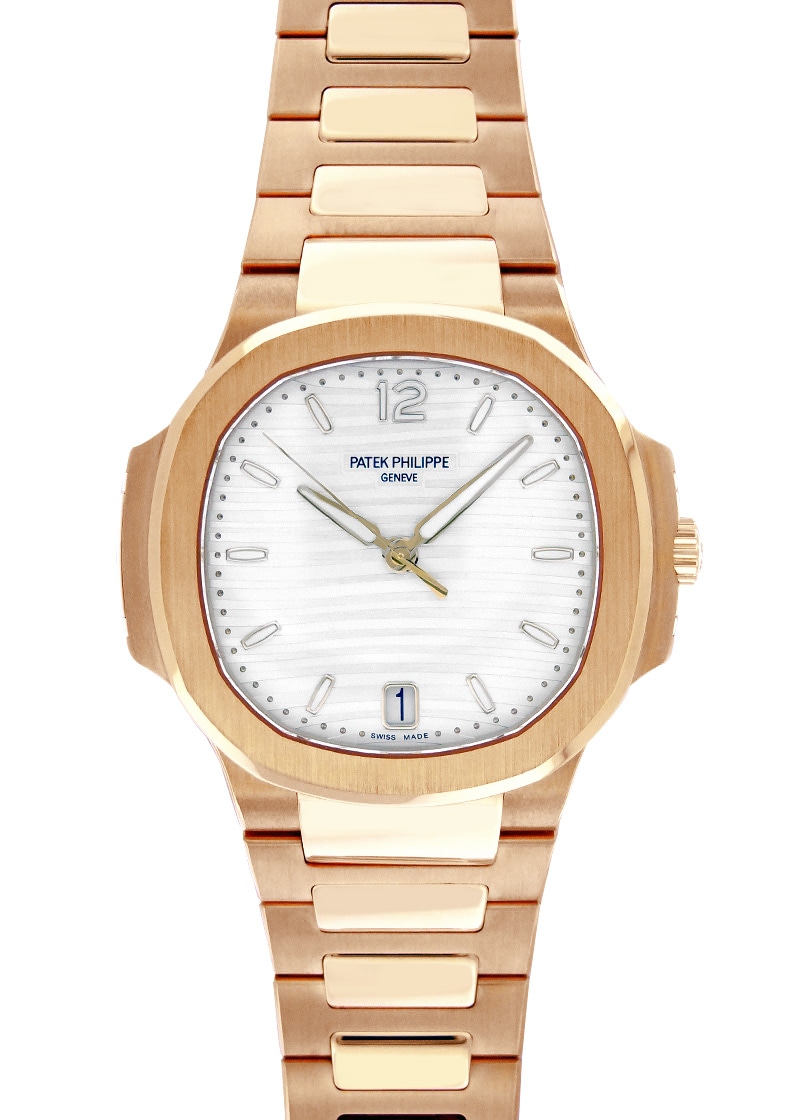 Patek Philippe - Ladies Nautilus| PATEK PHILIPPE| 7118 / 1R - 001| RG Silver Clock Automatic Winding Bracelet| Commissions| Unused item| Patek Philippe - Ladies Nautilus| PATEK PHILIPPE| 7118 / 1R - 001| RG Silver Clock Automatic Winding Bracelet| Commissions| Unused item| - Image 1