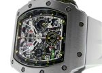 Richards Mill - Automatic Flyback Chronograph| RICHARD MILLE| RM11 - 03| TI Skeleton Clock Automatic Winding Rubber| Middle Ages| - Image 6