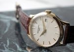Patek Philippe - Calatrava| PATEK PHILIPPE| 5227J - 001| YG ivory clock automatic winding leather| Middle Ages| - Image 7