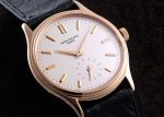 Patek Philippe - Calatrava| PATEK PHILIPPE| 3923R| RG White Clock Hand Winding Leather| Middle Ages - Image 7