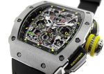 Richards Mill - Automatic Flyback Chronograph| RICHARD MILLE| RM11 - 03| TI Skeleton Clock Automatic Winding Rubber - Image 7