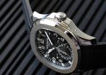 Patek Philippe - Aquanote Travel Time| PATEK PHILIPPE| 5164A - 001| SS Black Dial Automatic Rubber Winding| Unused item| - Image 8