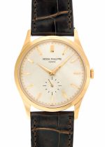 Patek Philippe - Calatrava| PATEK PHILIPPE| 5196R - 001| RG Silver Clock Hand Winding Leather| Middle Ages|
