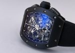 Richard Mill - Felip Massa Black Phantom| by Richard Mille| RM011 CA-TZP TZP Ceramic / Carbon TPT Skeleton Dial Autowinding Rubber| Limited to 50| Commissions| Middle Ages| - Image 7