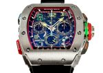 Richards Mill - Automatic Split Second Chronograph| RICHARD MILLE| RM65 - 01| TI Skeleton Clock Automatic Winding Rubber| Middle Ages - Image 7