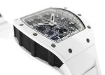 RICHER MILL RM011 Automatic Flyback Chronograph White Ghost| by Richard Mille| ATZ / Carbon TPT Skeleton Clock Dial Automatic Winding Rubber| Not available in Japan| World limited to 30 books| - Image 8