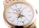 Patek Philippe - Annual Calendar| PATEK PHILIPPE| 5396 / 1R - 010| RG Silver Clock Automatic Winding Bracelet| - Image 8