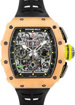 Richards Mill - Automatic Flyback Chronograph| by Richard Mille| RM11 - 03| RG / TI Skeleton Dial Automatic Winding Rubber|