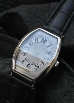 Patek Philippe - Chronometer gondola| PATEK PHILIPPE| 5098P - 001| PT Silver Clock Hand Winding Leather| Middle Ages| - Image 8