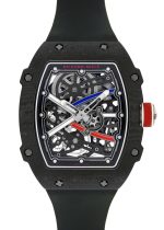 RICHAL MILL - Automatic Sebastian OJET Carbon TPT| by Richard Mille| RM67 - 02| Skeleton Clock Automatic Winding Rubber| Unused item|