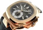 Patek Philippe - Notchilla Chronographs| PATEK PHILIPPE| 5980R - 001| RG Brown Clock Automatic Winding Leather| Middle Ages| - Image 8
