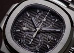 Patek Philippe - Nautilus Travel Time Chronograph| PATEK PHILIPPE| 5990 / 1A - 001| SS Black Clock Automatic Winding Bracelet| Unused item| - Image 9