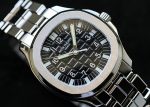 PATEC PHILIPPE - Aqua Note Large Size| PATEK PHILIPPE| 5065 / 1A - 010| SS Black Clock Automatic Winding Bracelet| Middle Ages| - Image 8