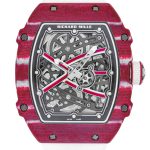 RICHALMILL - Automatic Muttaz Esa Balsim High Jump| RICHARD MILLE| RM67 - 02| Quartz TPT / Carbon TPT Skeleton Dial Winding Elastic